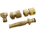 4pcs Brass Hose Pipe Connectors