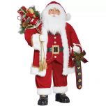 Traditional Standing Santa With Toy Bag 36 inch (91 cm)