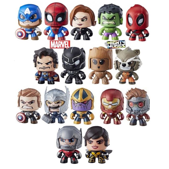 Marvel Mighty Muggs フィギュアセット 6 x Marvel Mighty Muggs (6 Figures Pack) | Toy Deals