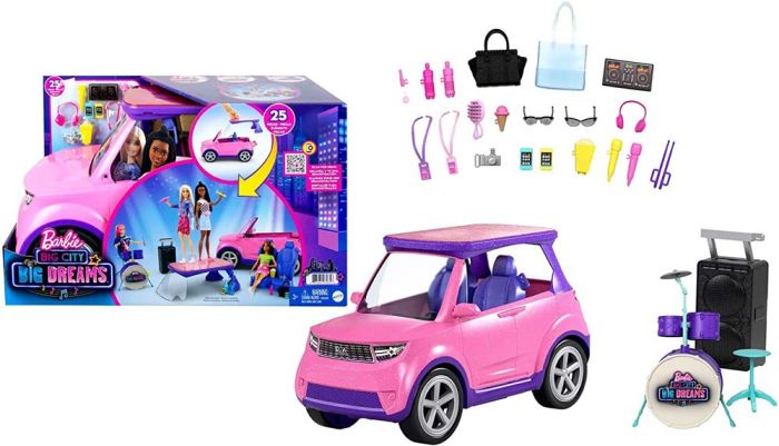 Barbie Big City, Big Dreams Vehicle Playset Toy Deals