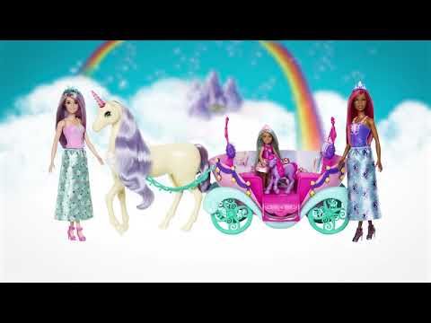 Barbie Dreamtopia Carriage Unicorn Set Toy Deals - Main Image