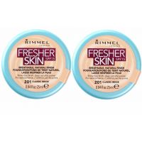 2 X Rimmel Fresher Skin Foundation 201 Classic Beige SPF15 25ml