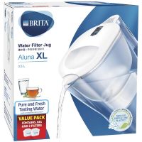 Brita Aluna XL 3.5L Water Filter Jug + 2 Brita Maxtra Filter Cartridges