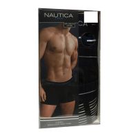 Nautica Mens Cotton Stretch Boxer Brief 3 Pack-M