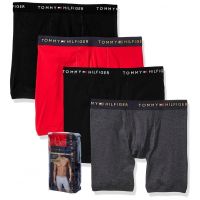 Tommy Hilfiger Mens 4-Pack Cotton Boxer Brief-XL