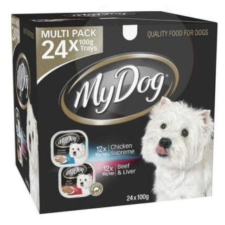 My Dog Chicken Supreme and Beef Liver Multi Pack 24 x 100g 