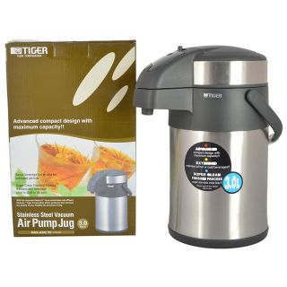 Tiger Double Vacuum Air Pump Stainless Steel Jug 3L