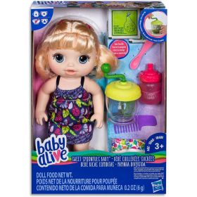 Baby Alive Sweet Spoonfuls Blonde Baby Doll