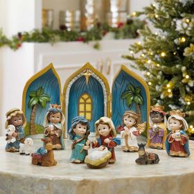 Baby Nativity Table Top Set with 12 Pieces