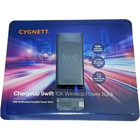 CYGNETT ChargeUp Swift 10K QI Wireless Power Bank 