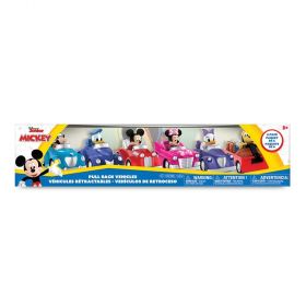 Disney Mickey And Friends Pull Back Vehicles 6 Pack