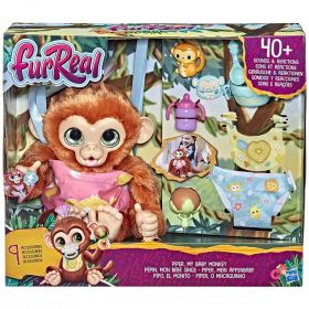 FurReal Piper My Baby Monkey Interactive Animatronic Plush Toy 