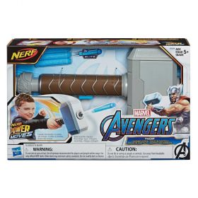 NERF Power Moves Marvel Avengers Thor Hammer Strike Toy