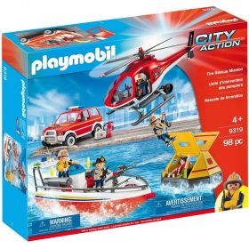 Playmobil City Action Fire Rescue Mission Set 9319
