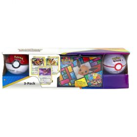 Pokemon Collectors Chest with 2 Poke Balls & 3 Eevee Promo Cards - Assorted
