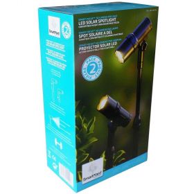 SmartYard LED Solar Spotlight 2 Pack