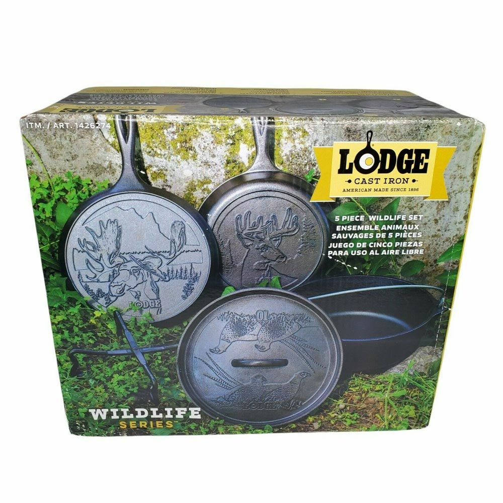 Lodge Cast Iron Wildlife Series 5-Piece Set