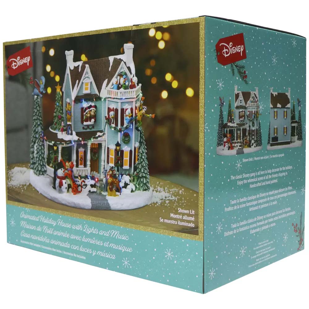 Disney Animated Holiday House with Lights and Music Disney Animated Holiday House with Lights and Music