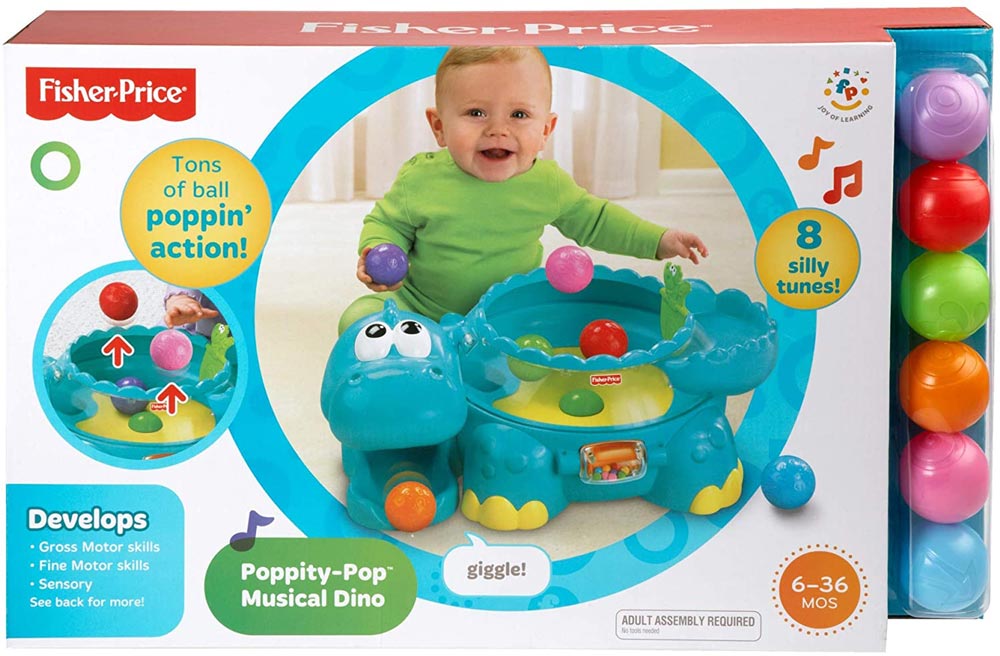 Fisher price gobabygo poppity sales pop musical dino