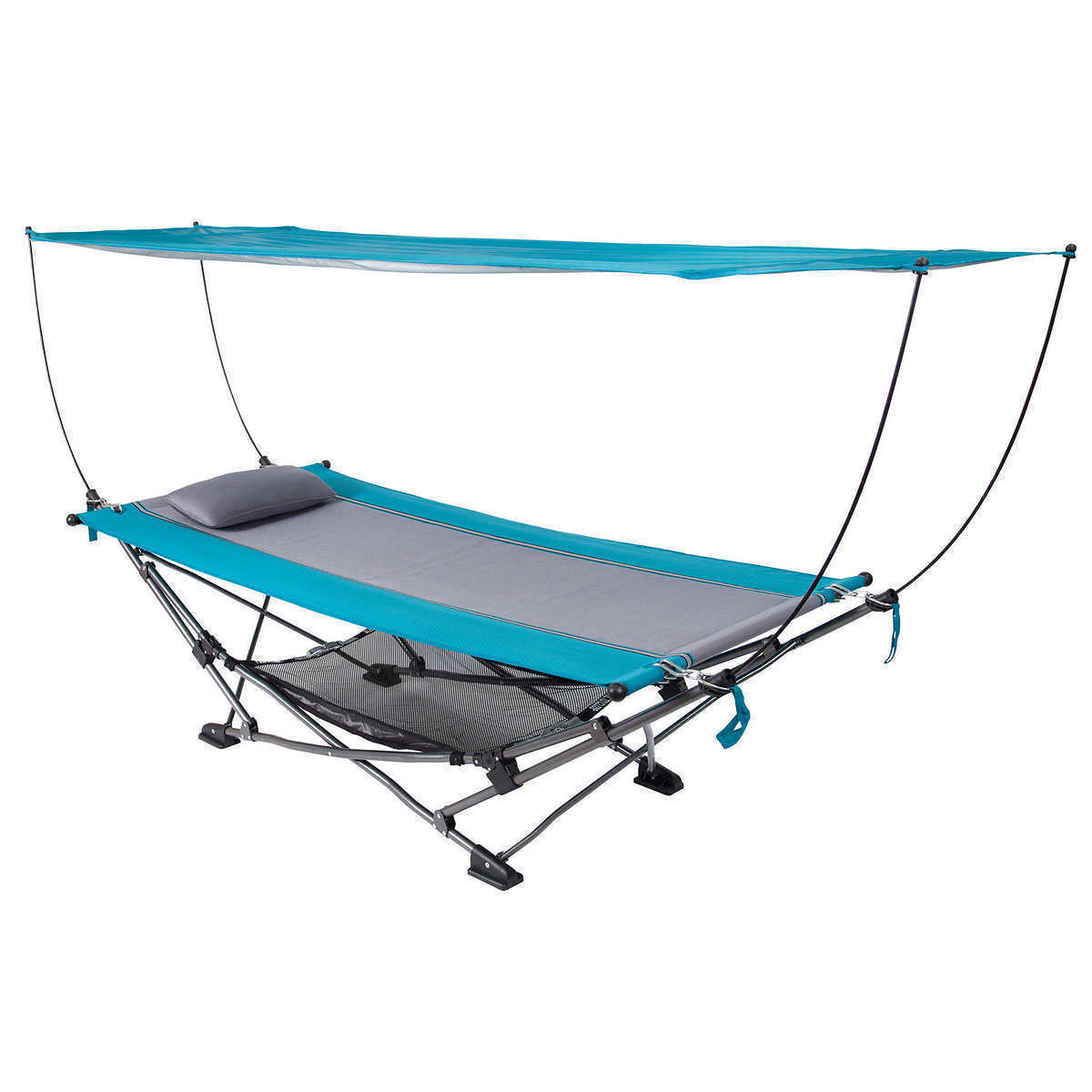 Mac Sports Portable Fold Up Hammock with Removable Canopy Carry Case