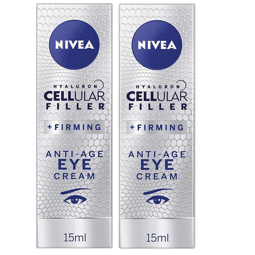 2 X Nivea Hyaluron Cellular Filler Firming Anti Age Eye Cream 15ml